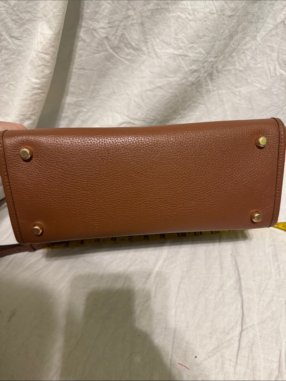 Coach Brown Signature Tote with Multicolor Center Stripe - Picture 3 of 9